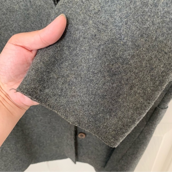 Vintage Nicole Summers front button collared Wool heather Gray sweater size 4 - Picture 7 of 11